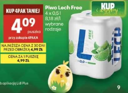 Piwo Lech Free wybrane rodzaje