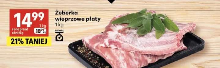 Żeberka wieprzowe płaty