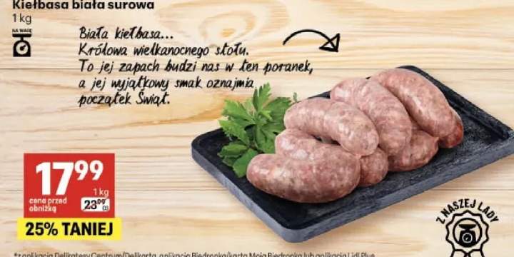 Kiełbasa biała surowa