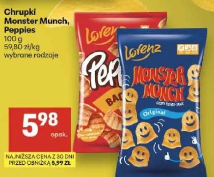 Chrupki Monster Munch, Pep2i wybrane rodzaje