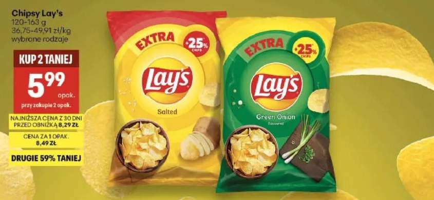 Chipsy Lay's wybrane rodzaje