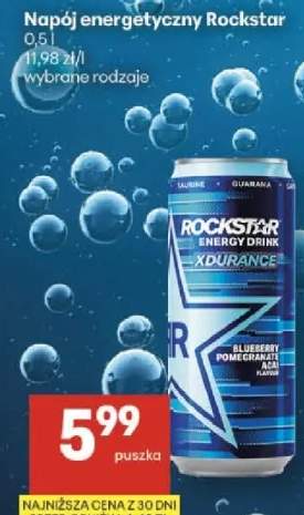 Napój energetyczny Rockstar wybrane rodzaje