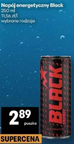 Napój energetyczny Black wybrane rodzaje