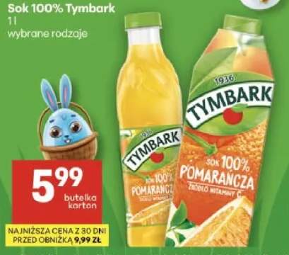 Sok 100% Tymbark pomarańcza