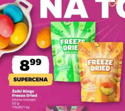 Żelki Rings Freeze Dried różne rodzaje