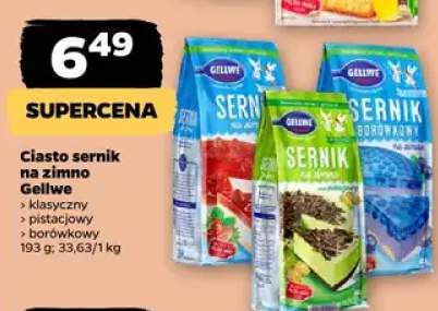 Ciasto sernik na zimno borówkowy