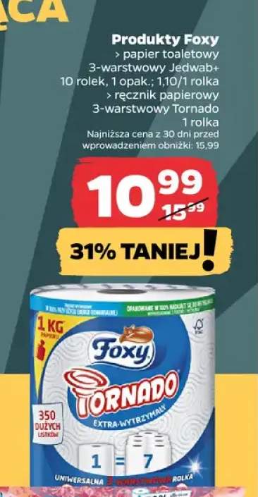 Ręcznik papierowy 3-warstwowy Tornado