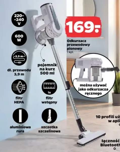 Odkurzacz przewodowy pionowy