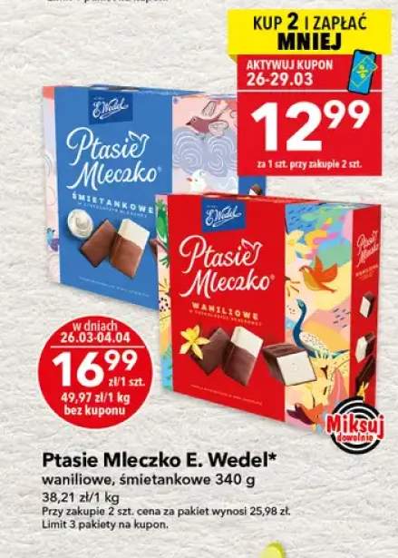 Ptasie mleczko śmietankowe