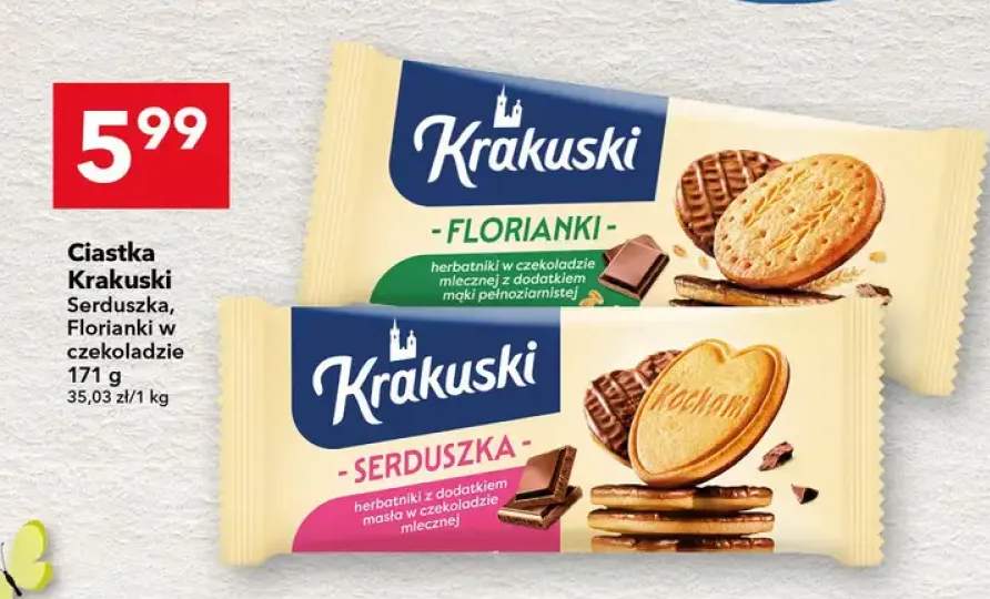 Ciastka Florianki w czekoladzie