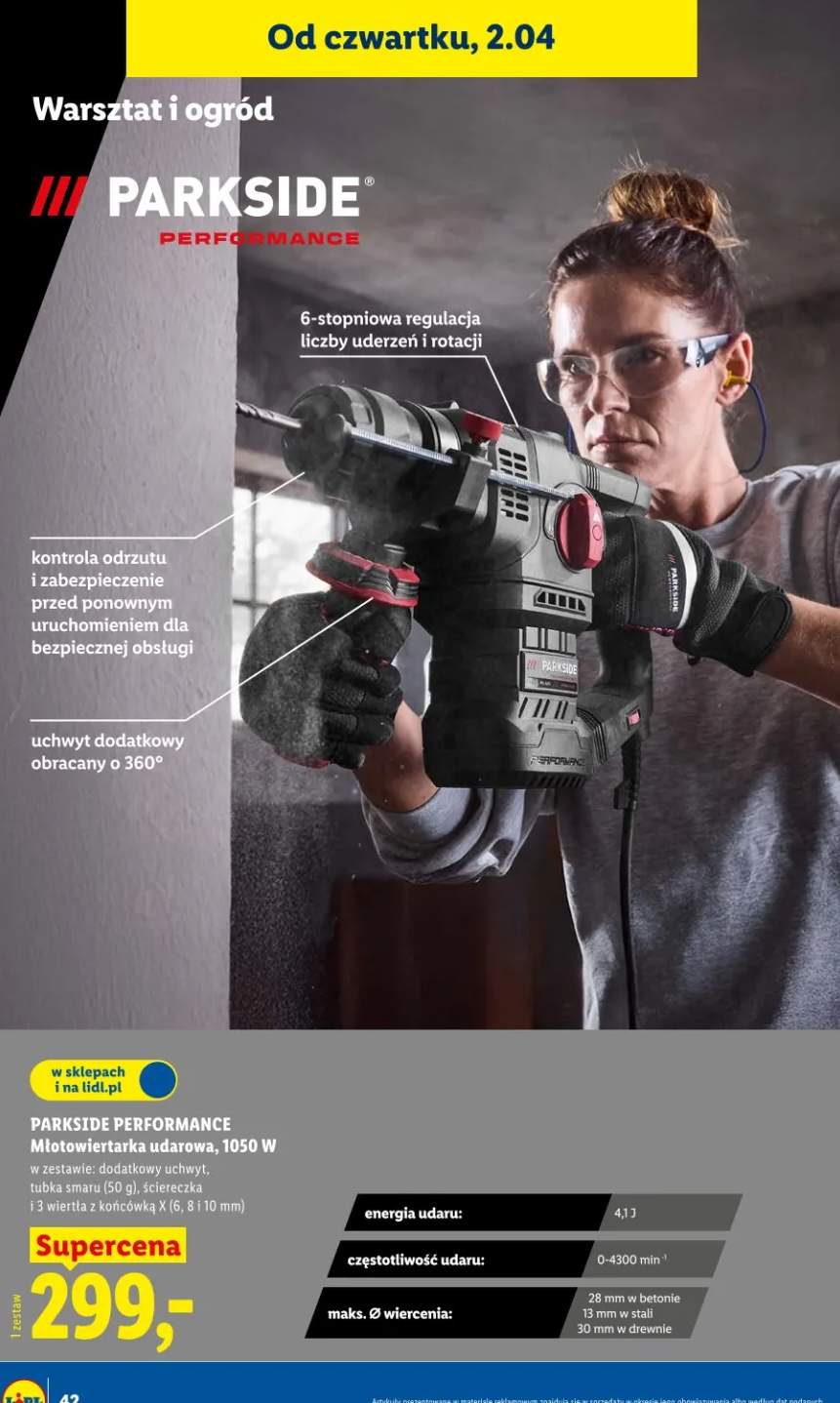 Młotowiertarka udarowa 1050W