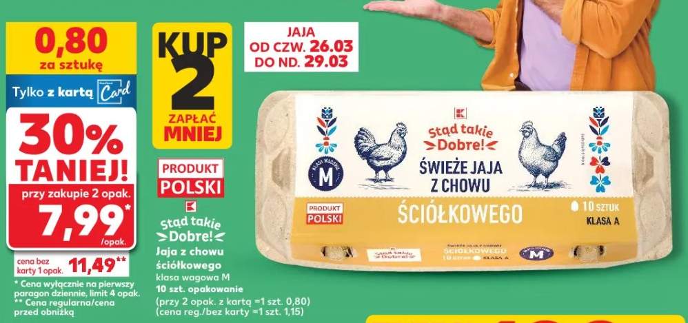 Jaja świeże z chowu ściółkowego klasa wagowa M