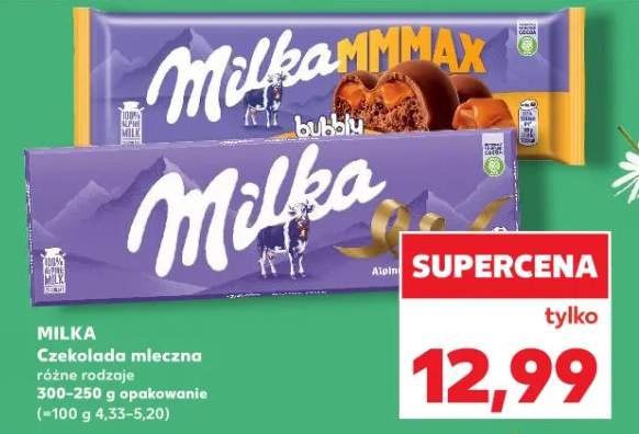 Czekolada mleczna różne rodzaje