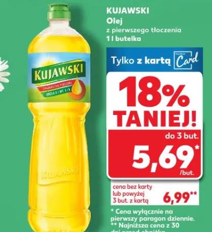 Olej z pierwszego tłoczenia z 1 butelki