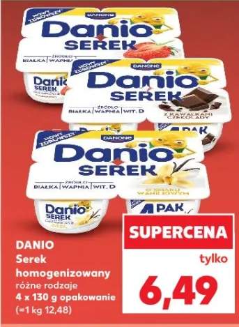 Serek homogenizowany różne rodzaje