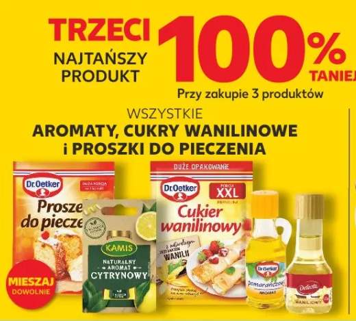Aromaty, cukry wanilinowe i proszki do pieczenia