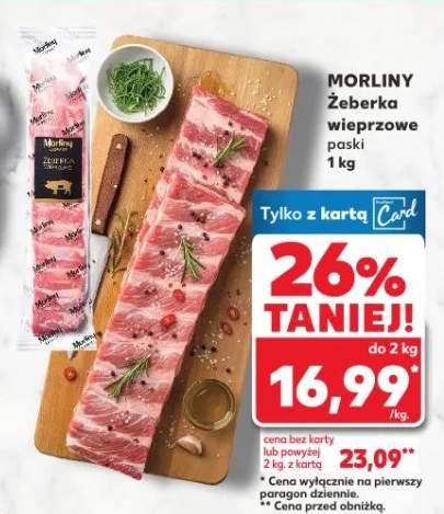 Żeberka wieprzowe paski