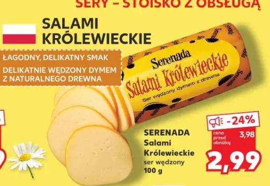 Salami Królewieckie ser wędzony