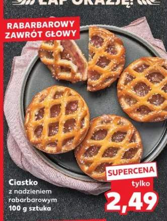 Ciastko z nadzieniem rabarbarowym