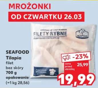 Tilapia filet bez skóry