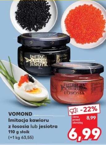 Imitacja kawioru z łososia lub jesiotra