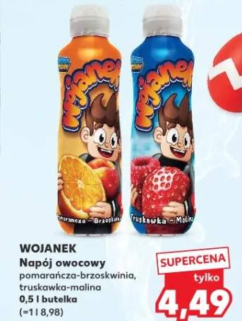 Napój owocowy pomarańcza-brzoskwinia, truskawka-malina