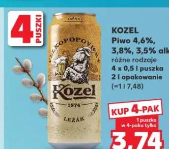 Piwo 4,6%, 3,8%, 3,5% alk. różne rodzaje