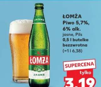 Piwo 5,7%, 6% alk. jasne, Pils bezzwrotna