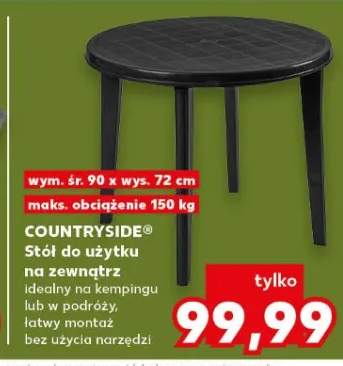 Stół do użytku na zewnątrz idealny na kempingu lub w ogrodzie, łatwy montaż bez użycia narzędzi