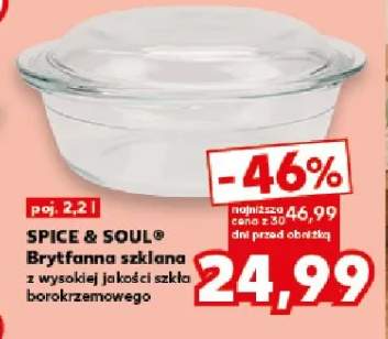 Brytfanna szklana z wysokiej jakości szkła borokrzemowego