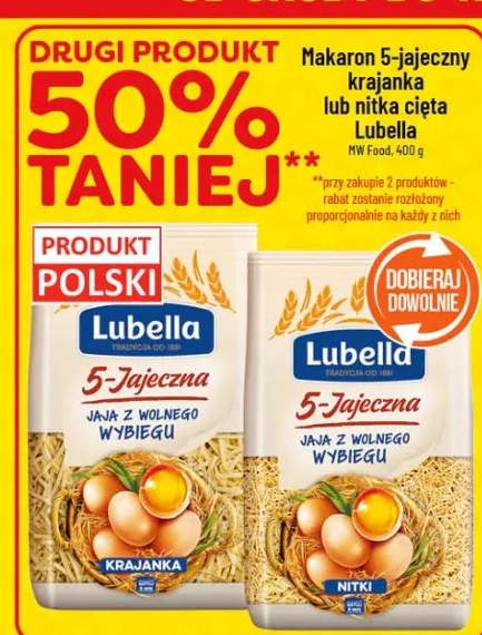 Makaron 5-jajeczny nitki cięte