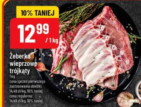 Żeberka wieprzowe trójkąty