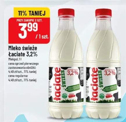 Mleko świeże łaciate 3,2%