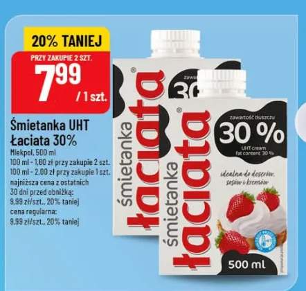 Śmietanka UHT Łaciata 30%