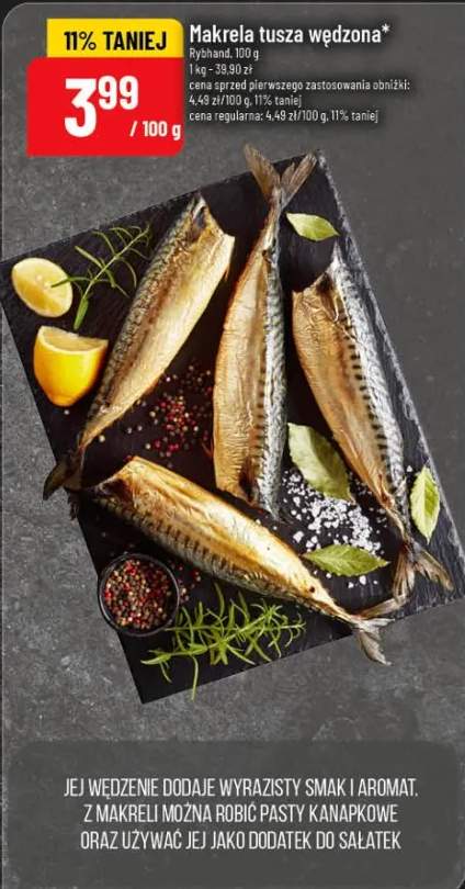 Makrela tusza wędzona