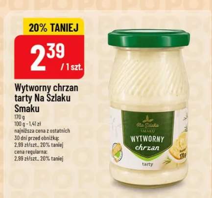Wytworny chrzan tarty Na Szlaku Smaku