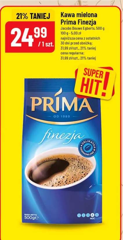 Kawa mielona Finezja Jacobs Douwe Egberts