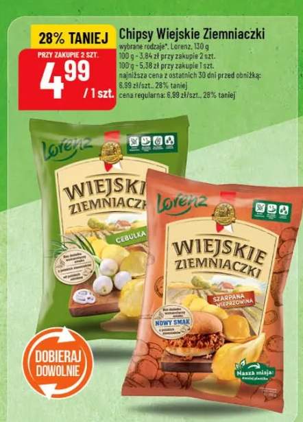 Chipsy wiejskie ziemniaczki