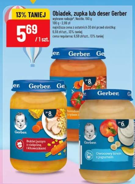 Obiadek, zupka lub deser różne rodzaje