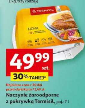 Naczynia żaroodporne z pokrywką Termisil