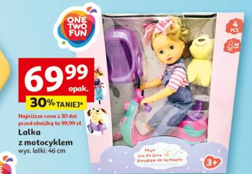 Lalka z motocyklem