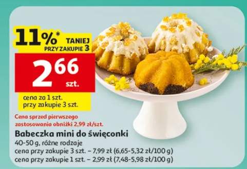 Babeczka mini do świeconki różne rodzaje