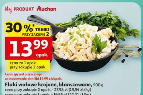 Flaki wołowe krojone blanszowane