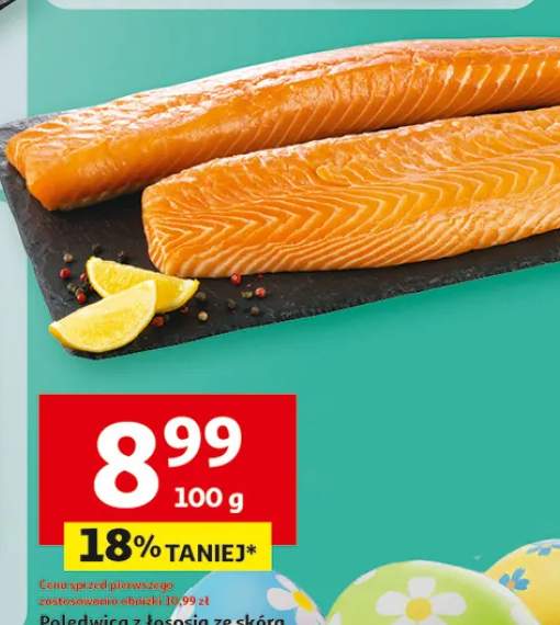 Polędwica z łososia ze skórą