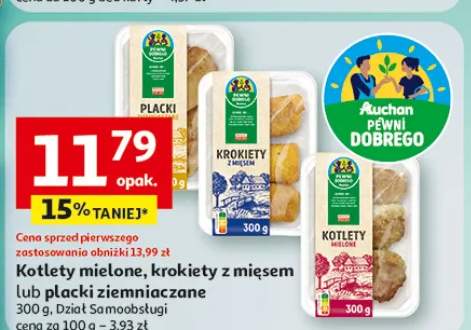 Kotlety mielone, krokiety z mięsem lub placki ziemniaczane