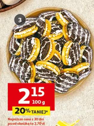 Ciastka kremówka dekorowana morelowa lub wiśniowa Dr Gerard