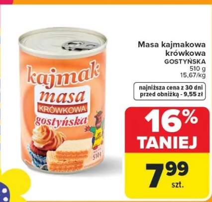 Masa kajmakowa krówkowa