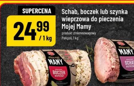 Schab, boczek lub szynka wieprzowa do pieczenia