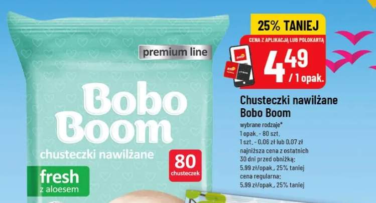 Chusteczki nawilżane fresh z aloesem