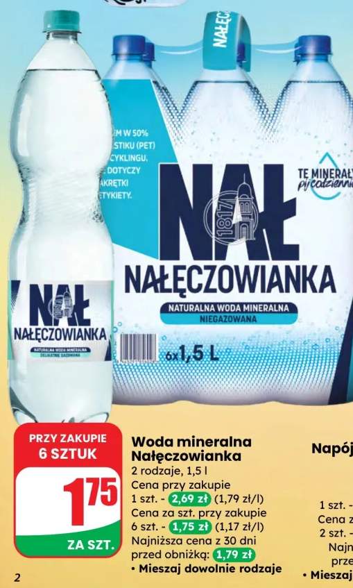 Woda mineralna Nałęczowianka niegazowana